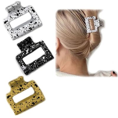 4PCS Hair Claw Clips Acrylic Hair Banana Hair Clips Spilling ink PrintStylish Hair Accessories for Women Girls (4 Set#C)