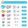 Reusable Ear Piercing Gun Kit, Professional Ear Piercing Gun with Stainless Steel Piercing Studs, Colorful Crystal Earrings for At Home Salon Earlobe Cartilage Helix Tragus Piercing Tool Set view 2