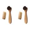 4pcs Nail Brush Handwashing Brush Scrubbing Hand Brush Hand Cleaning Tool Hand Cleaning Brush Nail Finger Washing Brush Wood Pig Bristles Cleaning Brush Reliable Hand Brush view 2