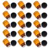 Beaupretty 100pcs Travel-friendly Glass Essential Oil Sample Bottles Perforated Plug for Easy Dispensing for Trips and Family Travel view 1