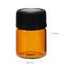 Beaupretty 100pcs Travel-friendly Glass Essential Oil Sample Bottles Perforated Plug for Easy Dispensing for Trips and Family Travel view 3