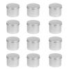 Beaupretty 12pcs Aluminum Jars with Transparent Lid Leak Refillable Containers for Creams Lotions and Cosmetics Versatile Storage for Crafts Spices and More view 1
