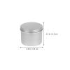 Beaupretty 12pcs Aluminum Jars with Transparent Lid Leak Refillable Containers for Creams Lotions and Cosmetics Versatile Storage for Crafts Spices and More view 2