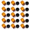 Beaupretty 100pcs Travel Glass Essential Oil Sample Bottles Perforated Plug for Trips and Family Travel and Lightweight Reagent Bottles view 1