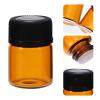 Beaupretty 100pcs Travel Glass Essential Oil Sample Bottles Perforated Plug for Trips and Family Travel and Lightweight Reagent Bottles view 4