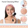 3 Pieces Facial Cleansing Brush Acrylic Handle Face Scrubbers Soft Bristle Exfoliator Cleaner Brush Scrub Exfoliating Facial Scrubber for Face Care Makeup Skincare Removal(Black) view 2