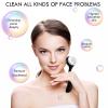 3 Pieces Facial Cleansing Brush Acrylic Handle Face Scrubbers Soft Bristle Exfoliator Cleaner Brush Scrub Exfoliating Facial Scrubber for Face Care Makeup Skincare Removal(Black) view 3