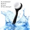 3 Pieces Facial Cleansing Brush Acrylic Handle Face Scrubbers Soft Bristle Exfoliator Cleaner Brush Scrub Exfoliating Facial Scrubber for Face Care Makeup Skincare Removal(Black) view 4