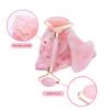 Jade Roller and Gua Sha Facial Tools Set, Natural Rose Stone Quartz Beauty Guasha Massage Facial Tools for Skin Care Routine (Pink) view 4