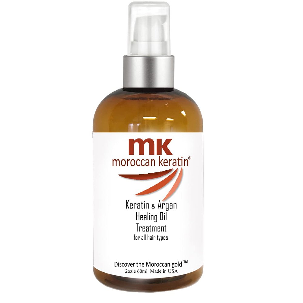 MOROCCAN KERATIN Argan Healing Oil Treatment Adds Shine & Conditions Hair Repairs Rejuvenates Nourishes