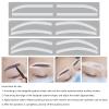 Eyebrow Stencil, Silicone Disposable SkinFriendly Eyebrow Stencil Kit Hygienic Convenient Easy to Use Eyebrow Shaping Stencils for Microblading Artist to Shape and Position view 3