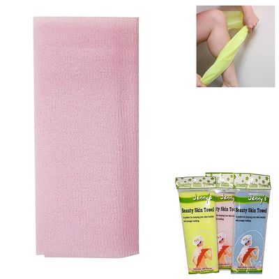 6 New Japanese Beauty Skin Cloth Exfoliating Body Nylon Wash Towel Bath Scrubber