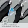 Panasonic Performance Hair Clippers with 2 Attachments and Adjustable Length Settings, Corded or Cordless Trimmer for Hair and Beard - ER-GC63-H (Silver) view 3