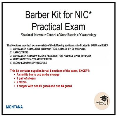 Barber Kit for NIC Practical Exam (Montana)