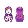 Aibearty Adorable Russian Doll Pattern Stainless Nail Clippers Set of 6Pcs, Professional Grooming Kit, Nail Tools with Luxurious Travel Case view 2