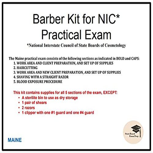 Barber Kit for NIC Practical Exam (Maine)