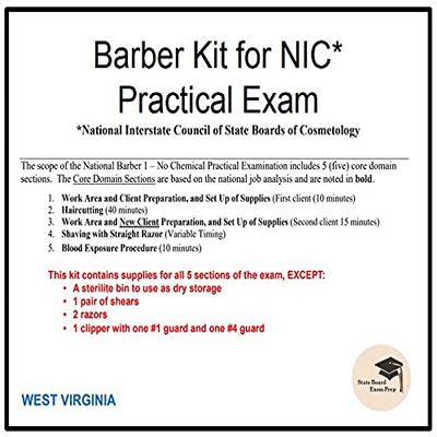 Barber Kit for NIC Practical Exam (West Virginia)