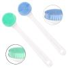 2 Pack Silcone Back Brush with Long Handle (Green+Blue) view 1