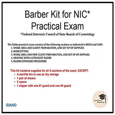 Barber Kit for NIC Practical Exam (Idaho)
