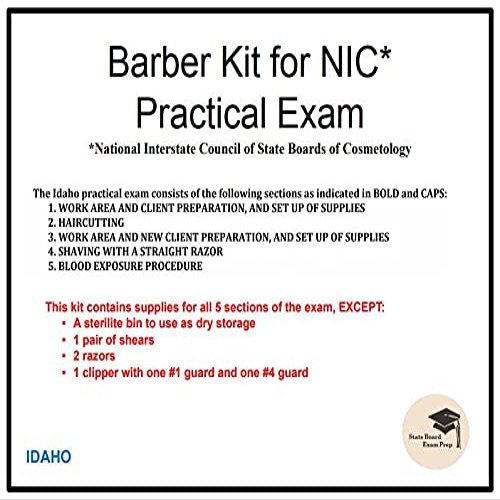 Barber Kit for NIC Practical Exam (Idaho)