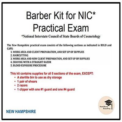 Barber Kit for NIC Practical Exam (New Hampshire)