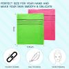 CUTIE MANGO Korean Exfoliating Bath Cloth Viscose Rayon Mitt Towel Glove [9-Pack] Asian Body Scrubbing Washcloth Pads for Deep Clean and Skin Massages (Green 6pcs + Red 3pcs) view 4