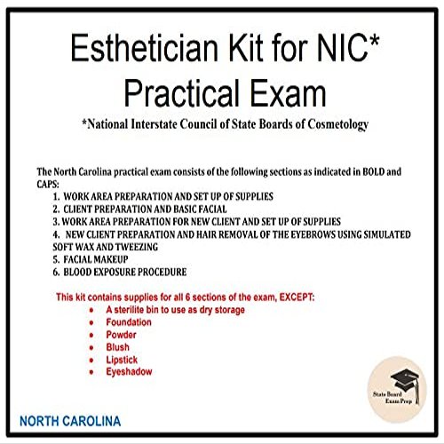 Esthetician Kit for NIC Practical Exam (North Carolina)
