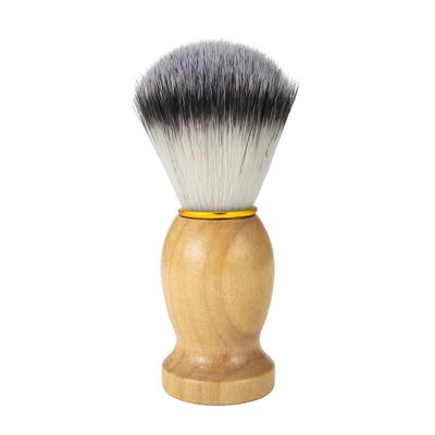 Aethland Personalized Custom DIY Shaving Brush, Handcrafted Men's Shaving Brush for Men's Grooming Hair Wet Shave Men Gift (Wooden Handle- 01)