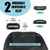 Shinon Thick Hair Extension Bangs Hair Clip in Human Hair Bang with Fringe Natural Black Color view 3