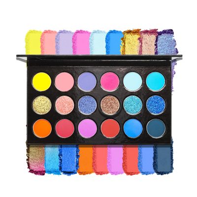 18 color eyeshadow palette,vegan eye shadow with special colors eyeshadow cosmetic Matte duochrome eyeshadow (make up-1)