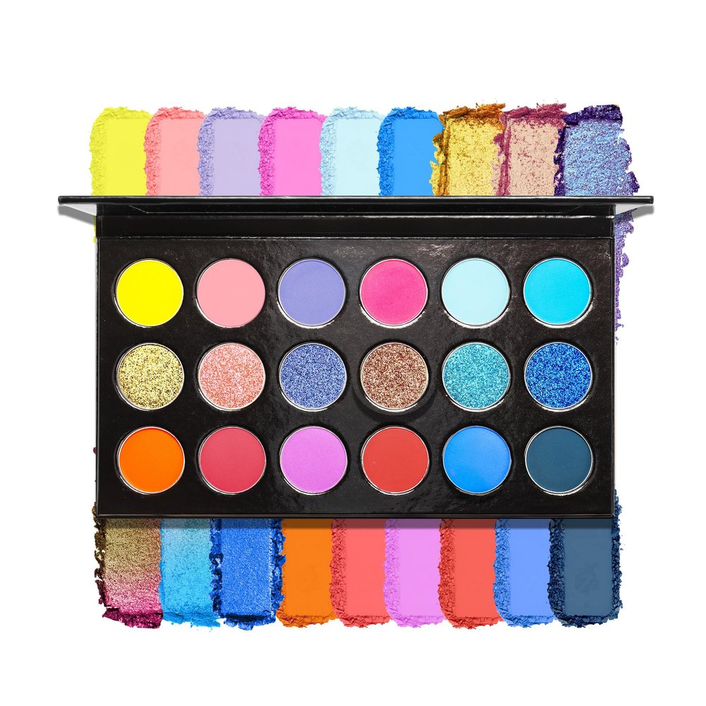 18 color eyeshadow palette,vegan eye shadow with special colors eyeshadow cosmetic Matte duochrome eyeshadow (make up-1)
