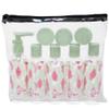 9 Piece TSA Approved Travel Bottle Set - BPA Free (Palm Leaves) view 1