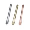 3 Pieces Zinc Alloy Makeup Spatula Eye Cream Spoon Beauty Scoop Mini Spoon Makeup Beauty Spoons Mini Cosmetic Skincare Spatula for Cream Lotions, Cylindrical Handle Type, Golden, Silver, Rose-Gold view 1