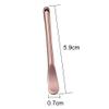 3 Pieces Zinc Alloy Makeup Spatula Eye Cream Spoon Beauty Scoop Mini Spoon Makeup Beauty Spoons Mini Cosmetic Skincare Spatula for Cream Lotions, Cylindrical Handle Type, Golden, Silver, Rose-Gold view 3