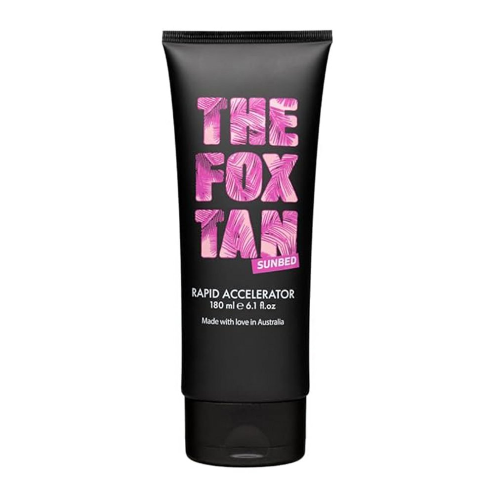 The Fox Tan Rapid Accelerator, Accelerator Lotion For Sunbed Tanning, Creates Darker, Faster & Long-Lasting Tans, Vegan & Cruelty-Free, 180mL
