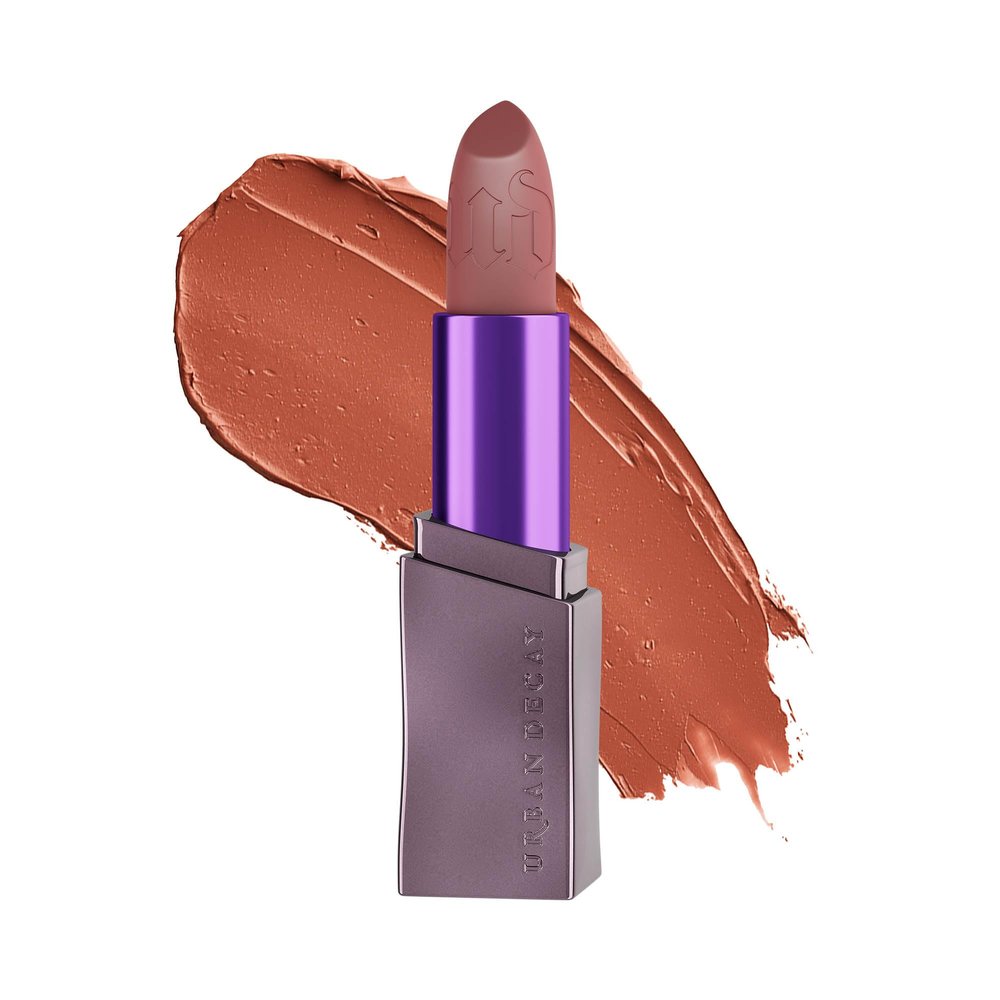 URBAN DECAY Vice Hydrating Lipstick (Liar - Medium Neutral Nude - Cream Finish), Creamy Formula, Moisturizing Lip Color with Aloe Vera & Avocado Oil, Vegan, Cruelty-free - 0.11 oz