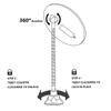 1pc 10x Magnifying Makeup Shaving Gooseneck Mirror 360 Rotation Flexible Gooseneck Led Mirror Lighted Adjustable Bendable view 2