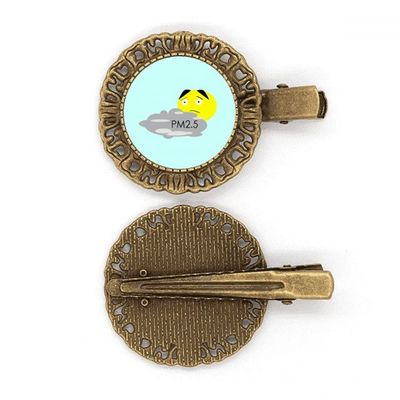 Air Quality PM2.5 Discharge Hairpin Headdress Brooch Hair Clip Barrette