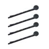50 Pcs Hair Bobby Pins Hair Clips with Blank Round Tray Hair Pins Hairpin Cabochons Bases for DIY Crafts Black view 1