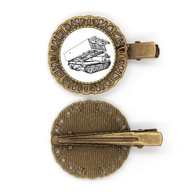 Aircraft Missile Technology Hairpin Headdress Brooch Hair Clip Barrette