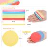 120 Pcs Facial Sponge Compressed, Luxiv 5 Colors Face Cleansing Sponge Estheticians Compressed Makeup Facial Sponge Round Wash Face Sponges for Women Compress Exfoliating Removal Sponge (Mix-color A) view 2