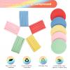 120 Pcs Facial Sponge Compressed, Luxiv 5 Colors Face Cleansing Sponge Estheticians Compressed Makeup Facial Sponge Round Wash Face Sponges for Women Compress Exfoliating Removal Sponge (Mix-color A) view 3