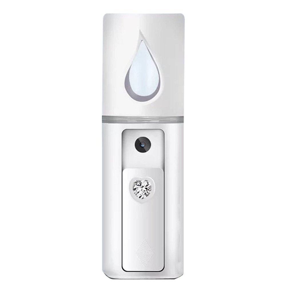 Nano Facial Spray Mini Nano Steamer, Convenient Portable Face Steamer, Modern Design Mini Facial Steamer, Eyelash Extension Liquid, 20ml Super-Capacity Moisturizing for Makeup(Color:with Mirror)