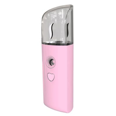 Nano Facial Spray Nano Spray, Nano Portable Sprayer, Mr. Nano USB Charging is Suitable for Makeup Eyelash Extender Moisturizing(Color:Pink)