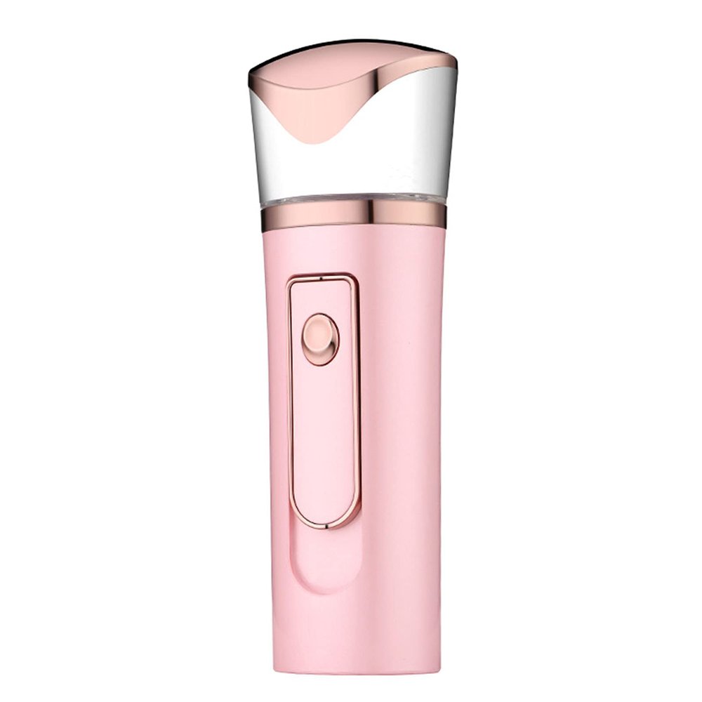 Nano Facial Spray Facial Steamers Mist Sprayer Portable Nano Sprayer Nano Suitable Facial Moisturizinghydrating Eyelash Extension USB(Color:Pink)