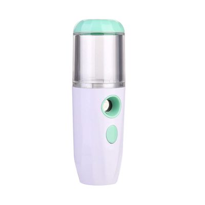 Nano Facial Spray Mini Sprayer, Portable Nano Sprayer, Eyelash Extender, Compact USB Rechargeable Facial Steamer, Moisturizing(Color:White)