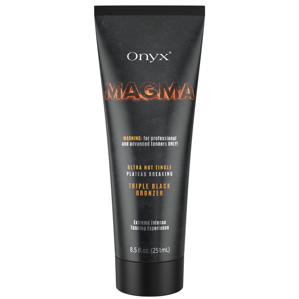 Onyx Magma Tingle Tanning Lotion | Triple Dark Tingle Bronzing Lotion & Accelerator for Tanning Beds | Indoor Bronzer for Black Tan Results, Thermal Active Formula