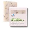 Bluebyrd Soap Co. Natural Peppermint Bar Soap - Organic Real Mint, Exfoliating - Refreshing Body Wash For Men & Women - Natural Plant Oils (Peppermint) view 1