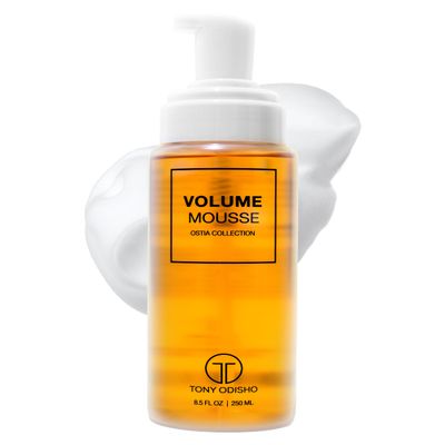 Tony Odisho - Volume Mousse  Lightweight Styling Foam for Fine or Wavy Hair  Curl Volumizing Mousse  Medium Hold Conditioning Hair Volumizer for Women & Men  Moisturizes & Boosts Shine - 250ml