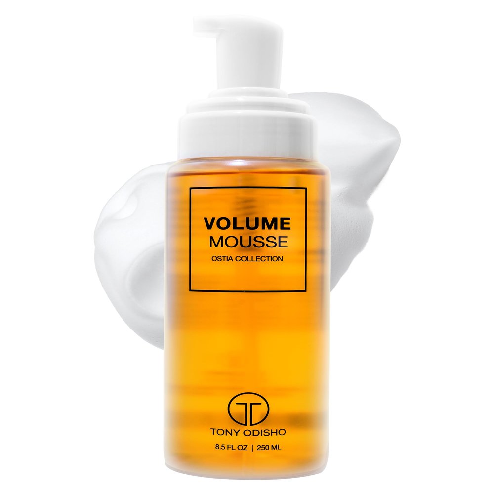 Tony Odisho - Volume Mousse  Lightweight Styling Foam for Fine or Wavy Hair  Curl Volumizing Mousse  Medium Hold Conditioning Hair Volumizer for Women & Men  Moisturizes & Boosts Shine - 250ml